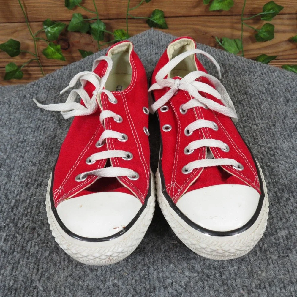Converse Chuck Taylor All Star Boys 2 Red Canvas‎ Low Top Sneaker Classic Casual